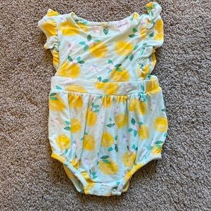 Angel Dear Flutter Sleeve Lemons Sunsuit